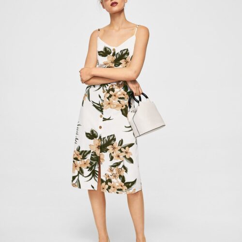 product-10-1 Floral print linen-blend dress