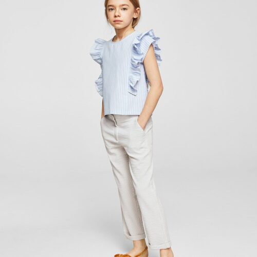 product-3-1 Ruffles stripe-patterned blouse