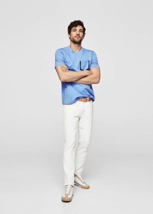 product-8-1 Contrast chest-pocket t-shirt