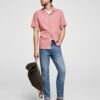 Regular-fit camp-collar shirt