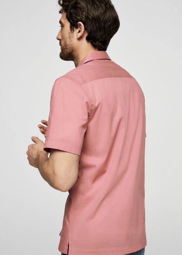 Regular-fit camp-collar shirt